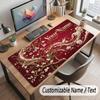 Floral Garden Theme Customized Mouse Pad Personalized Print Name Text Desk Mat For Home Office Table Decor