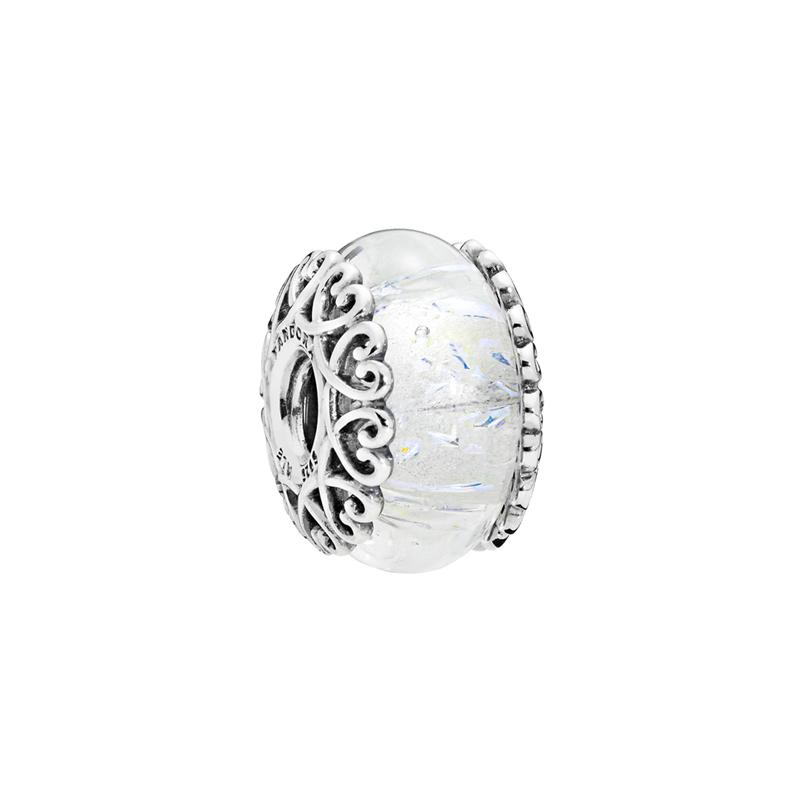 Pandora Glass pendant silver glass pendant 925 silver pendant women s style 797617 серебряный