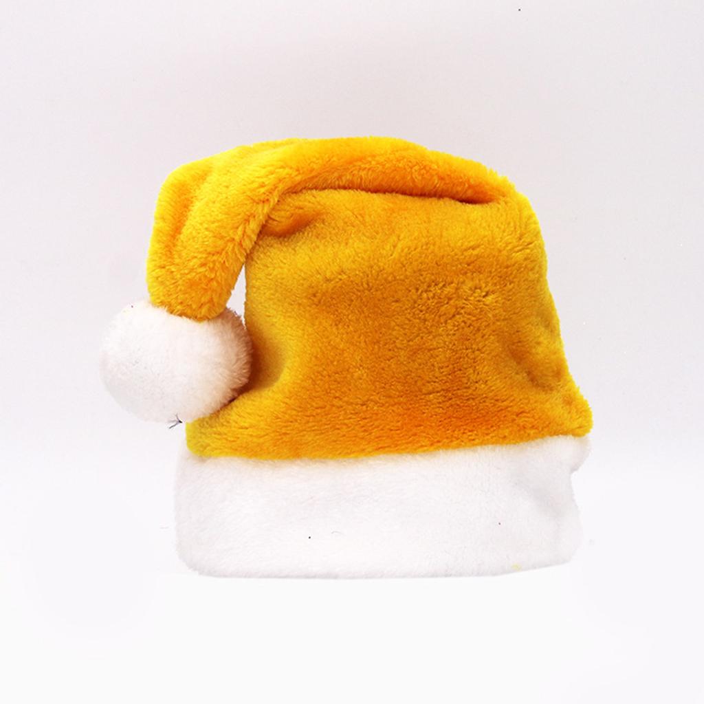 Xmas Hat Santa Hat Xmas Holiday Hat for Adults Unisex Velvet Comfort Hats Classical Multi for New Year Holiday Party
