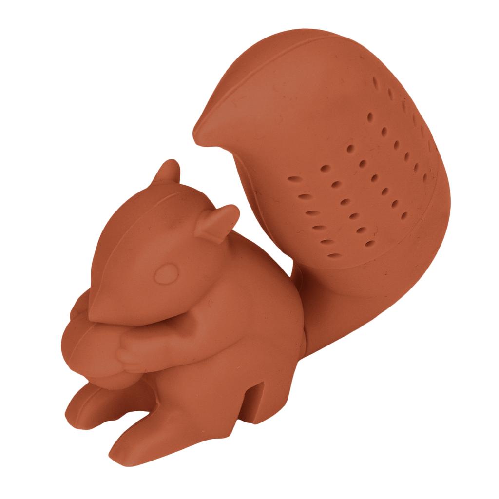 Food Grade Silicone Squirrel Shape Tea Strainer Cute Squirrel Shaped Tea Infuser Filter Coffee