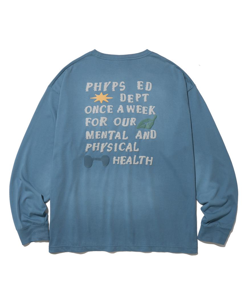 PHYSICAL DEPARTMENT [Cool Cotton] Running Class Long Sleeve_Vintage Blue