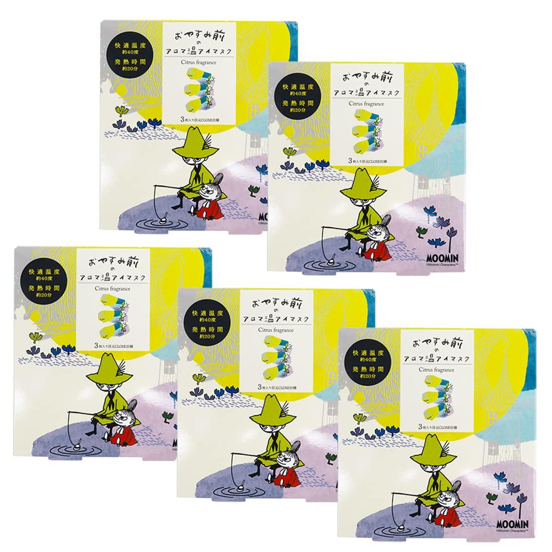 

Moomin Honyarado Eye Before Bedtime Aromatherapy Warming Eye 3 Masks x 5 Hot Eye Eye Disposable Eye Little Citrus Mask, Mask, Boxes, Mask, Care,