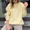 Autumn Winter Faux Mink Loose Knit Sweater - European American Style for Women