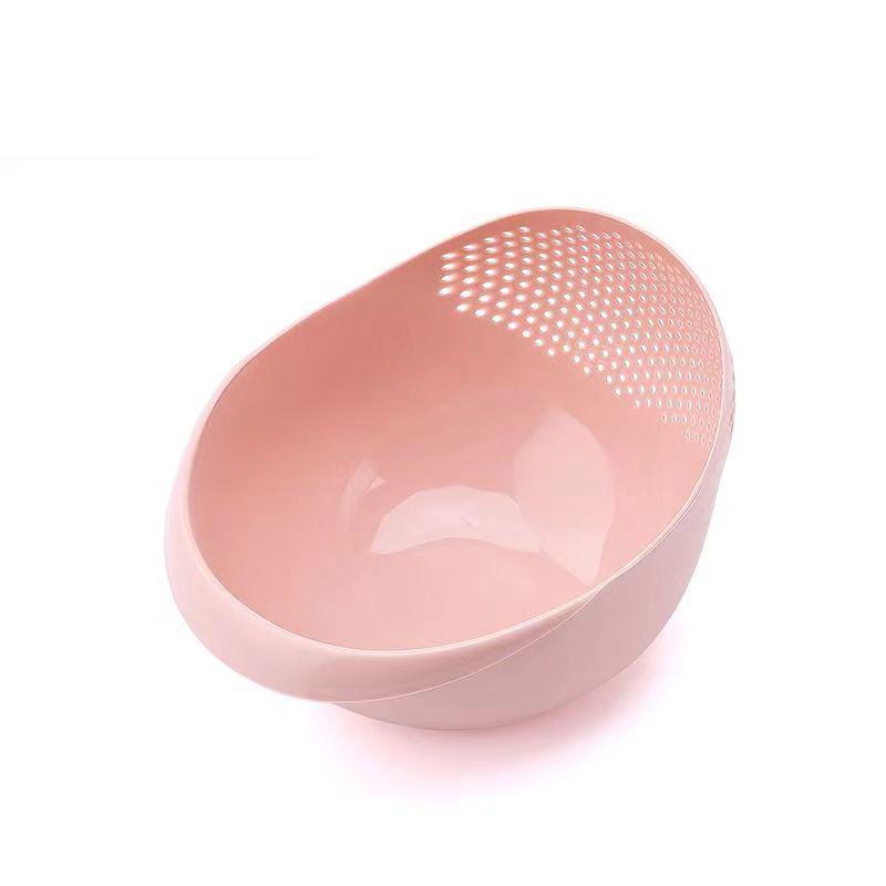 

Plastic Rice Washing Basket Kitchen Strainer Colander for Washing Vegetables Fruits and Draining Water