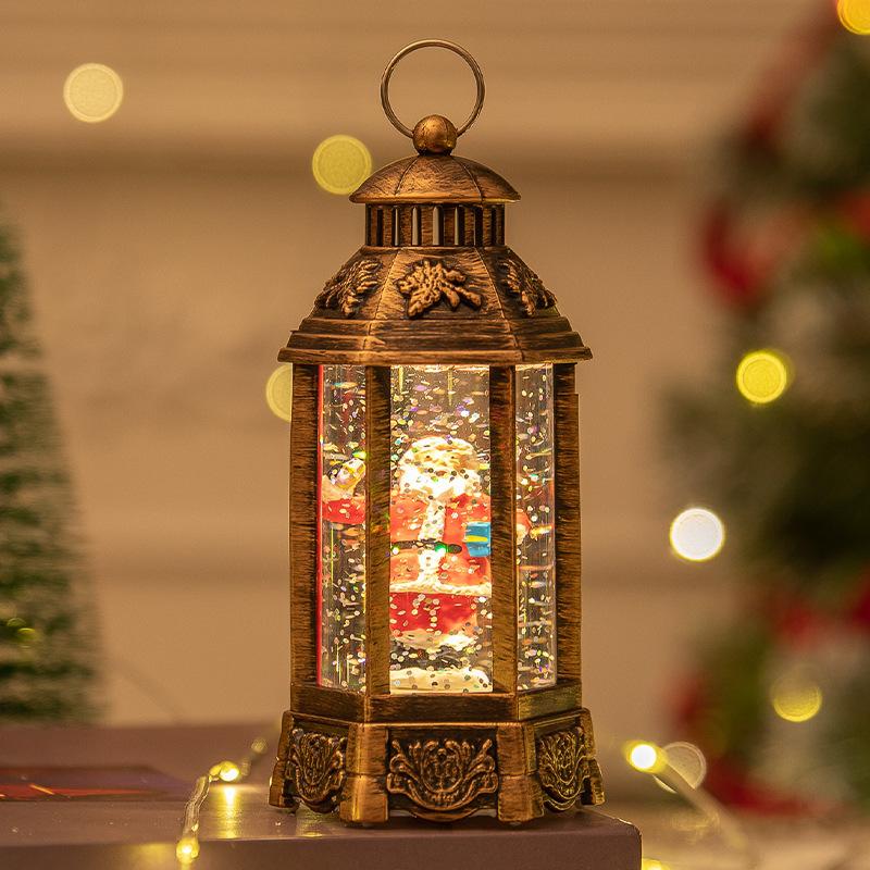 Christmas decoration glowing night light snow wind lamp crystal ball creative Christmas gift ornaments