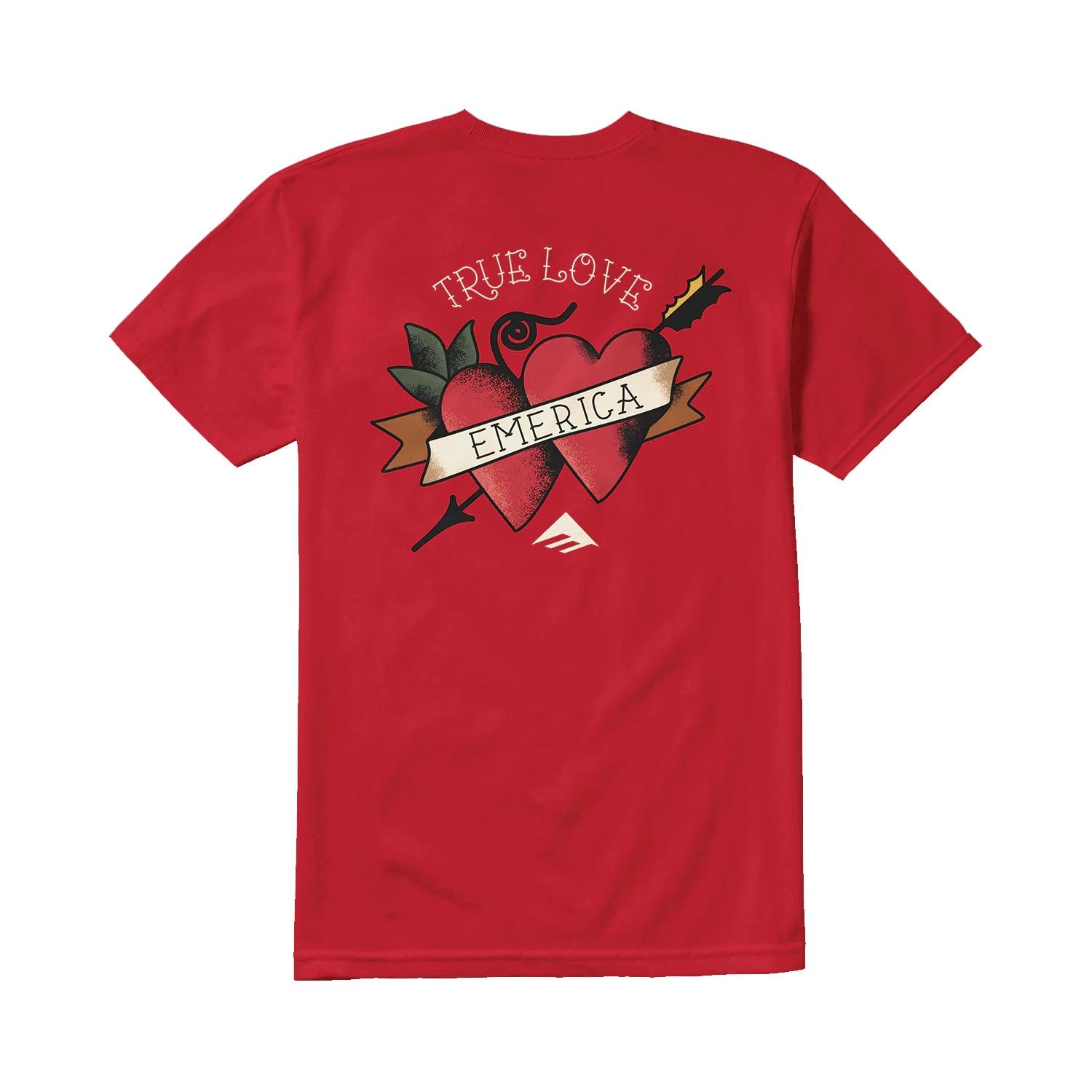 

Emerica Skateboard Shirt Love Triangle Red S