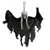 Halloween Hanging Ghost Decoration with Mesh Fabric and Skull Head for Indoor Outdoor Party Haunted House Props