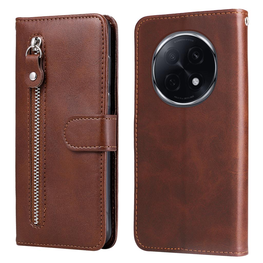 For Oppo F29 Pro 5G (Global)/A5 Pro 5G (China) Case Zipper Wallet Calf Texture PU Leather Phone Cover