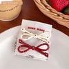 Star Headwear Red Duck Billed Clip New Broken Hair Clip  Gift