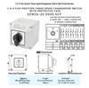 Zhuochao SZW26-20/D505.5CF 5-Sect 3-Speed Waterproof Dustproof Rotary Switch