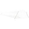 VidaXL Serre avec cadre en acier blanc 66 m² 22x3x2 m, polytunnel, serre à cadre froid, serre pour tomate, serre de jardin, 3188059