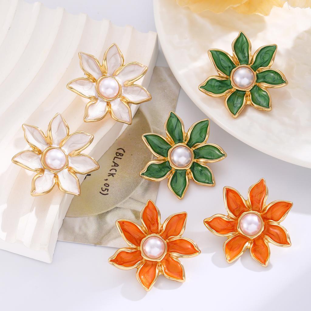Fashion flower ladies earrings