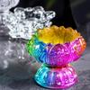 Crystal Lotus Candle Holder for Ghee Buddha Lamp