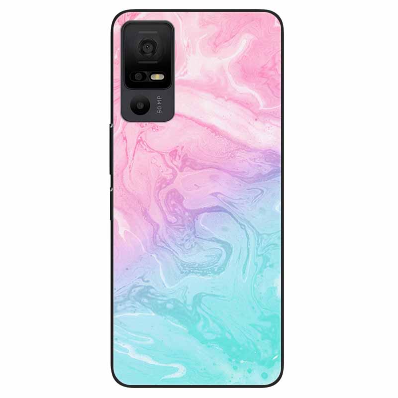 Phone Case for TCL 40 NXTpaper 5G Covers Black Bumper Silicone Soft Shell for TCL 40 NxtPaper 5G TPU Coques Lovely Marble Fundas