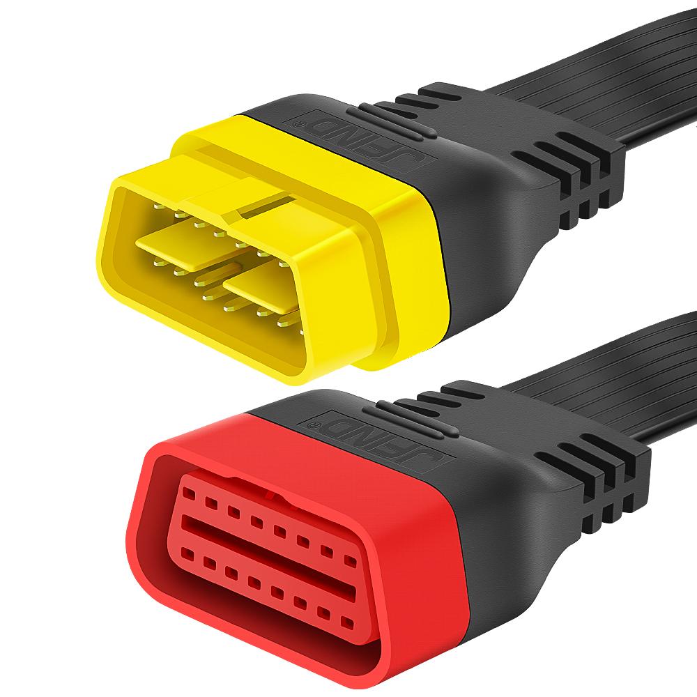 36CM OBDII Full 16 Pin Male To 16Pin Female OBD2 Extension Connector Cable Work with Diagnostic Tool ELM327
