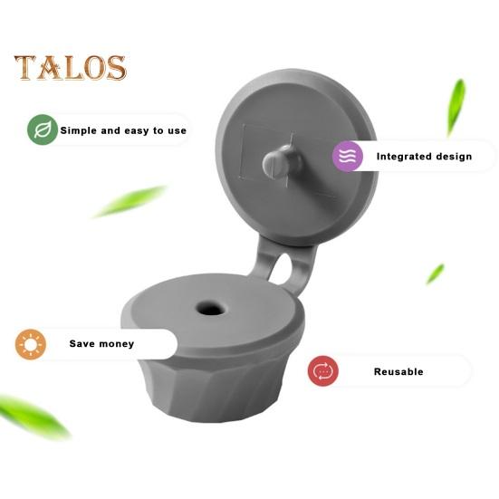 3Pcs Inverted Bottle Lid Leakproof TPE Bathroom Lotion Shampoo Kitchen Seasoning Bottle Flipping Bottle Connector Cover Replacement