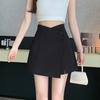 Chinese Style Irregular Slit Shorts Summer A Line Skirt Pants for Women Fashion Design