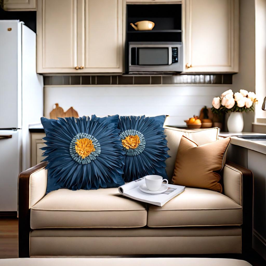 Handmade Nordic Sunflower Round Pillowcase – High-End Living Room Cushion