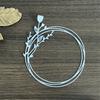 Flower Wreath Cutting Dies for Card Making Scrapbooking Carbon Steel Die Cut Templates Decorative Embossing Paper Dies