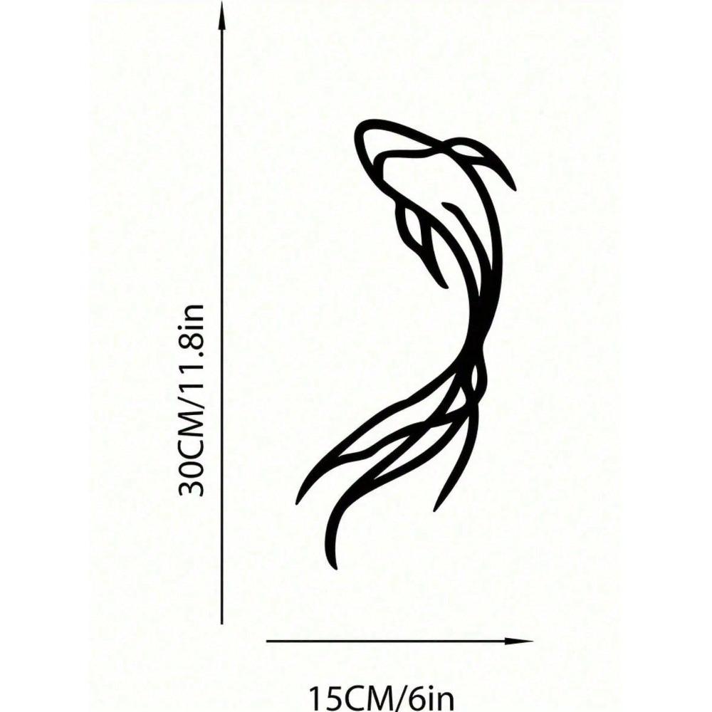 

Металлическая настенная скульптура Рыба 0,5 фунта Черное Железное Искусство Рыбацкое Украшение для Подарка Рыбаку Морское Кантри Подвесное Украшение для Гостиной Ванной Комнаты Офиса TY4875-01 разноцветный