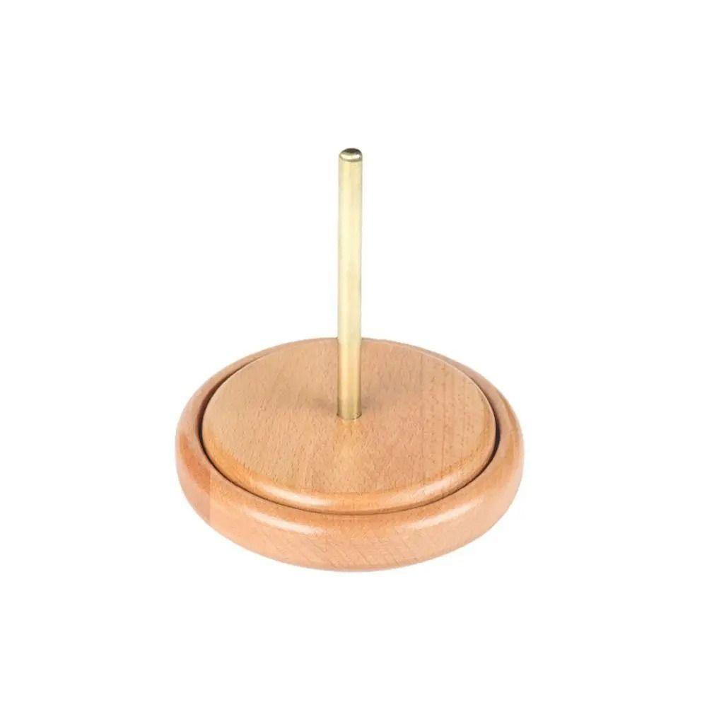 Rotating Thread Spool Spinning Yarn Stand Embroidery Thread Organizer Wooden Yarn Holder  Crochet