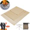 Outdoor Camping Fireproof Cloth Picnic Barbecue Insulation Mat Flame Retardant High Temperature Fire Blanket Fiberglass Mat