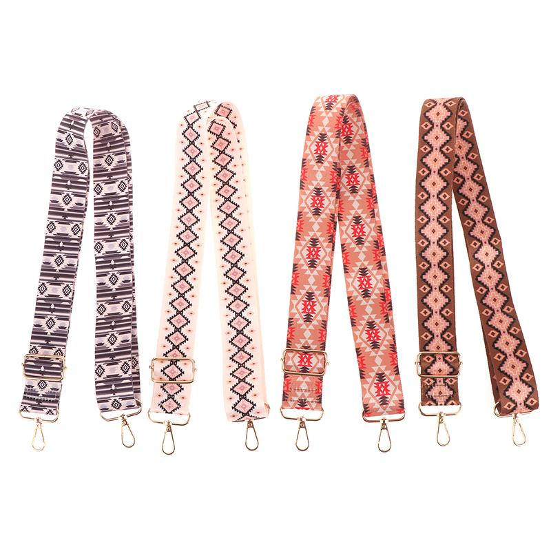 Vintage Tištěné Květinové Popruhy na Rameno Nastavitelný Náhradní Dlouhý Popruh na Rameno Všestranné Doplňky k Taškám