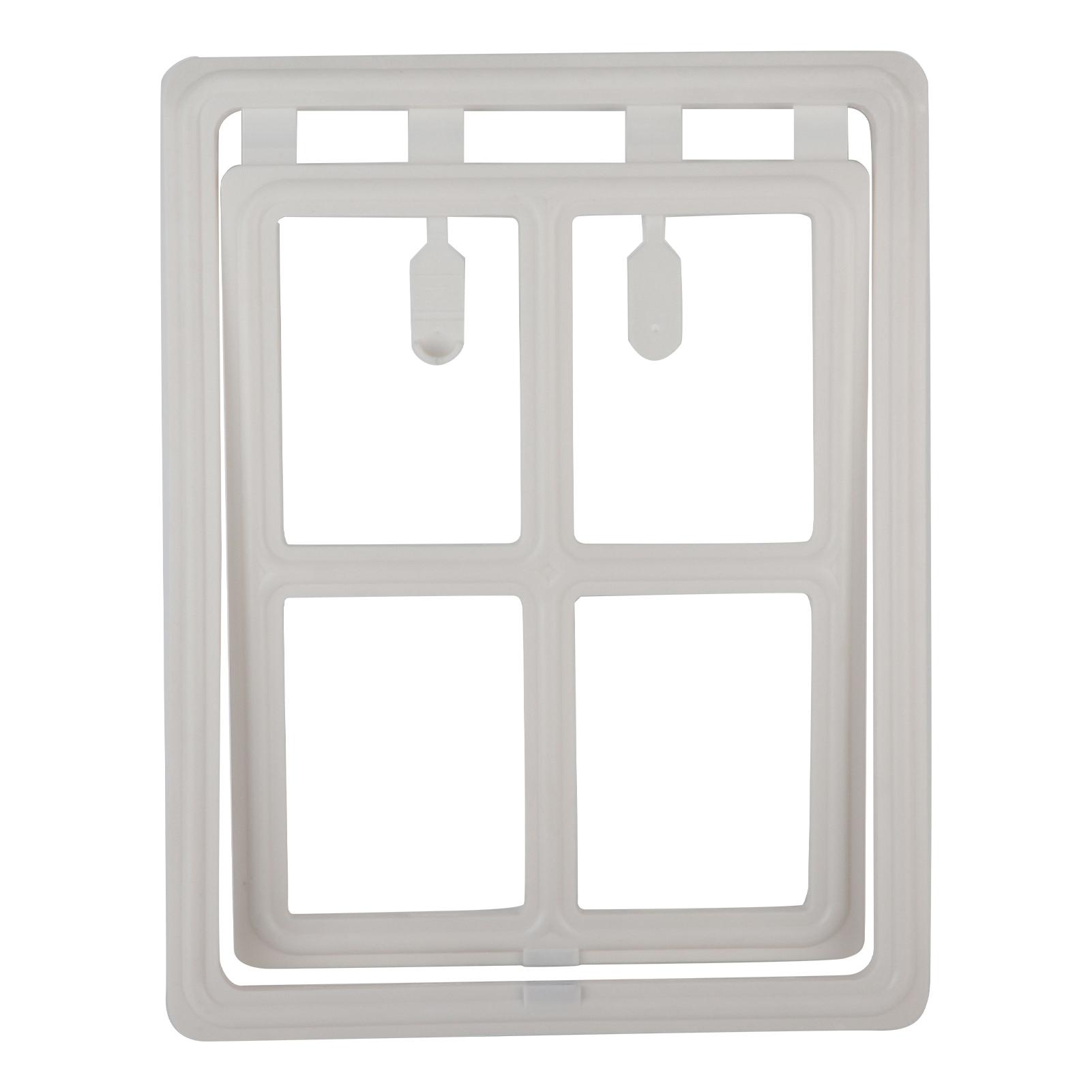 

Пластиковый дверной замок для домашних животных, собак, щенков, кошек, магнитный замок, безопасный клапан для экрана, оконных ворот (Черный XL) белый