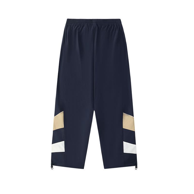 Fila Fusion Casual Loose Straight Leg Color Block Retro Sports Pants Men Bottoms Dark-Abyss-Blue T11M432804FNV