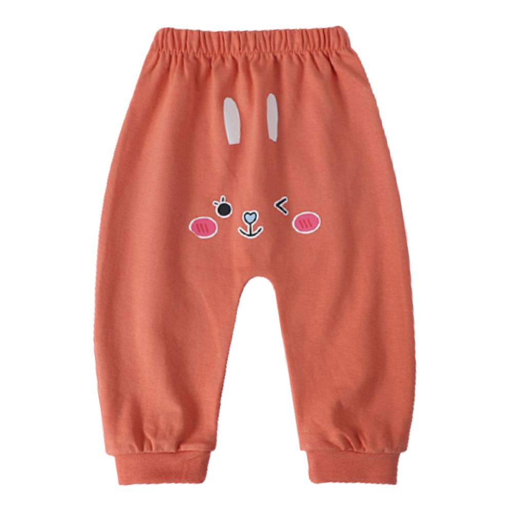Kawaii Cartoon Printed Baby Boys Girls Long Pants High Waist Casual Harem Trousers