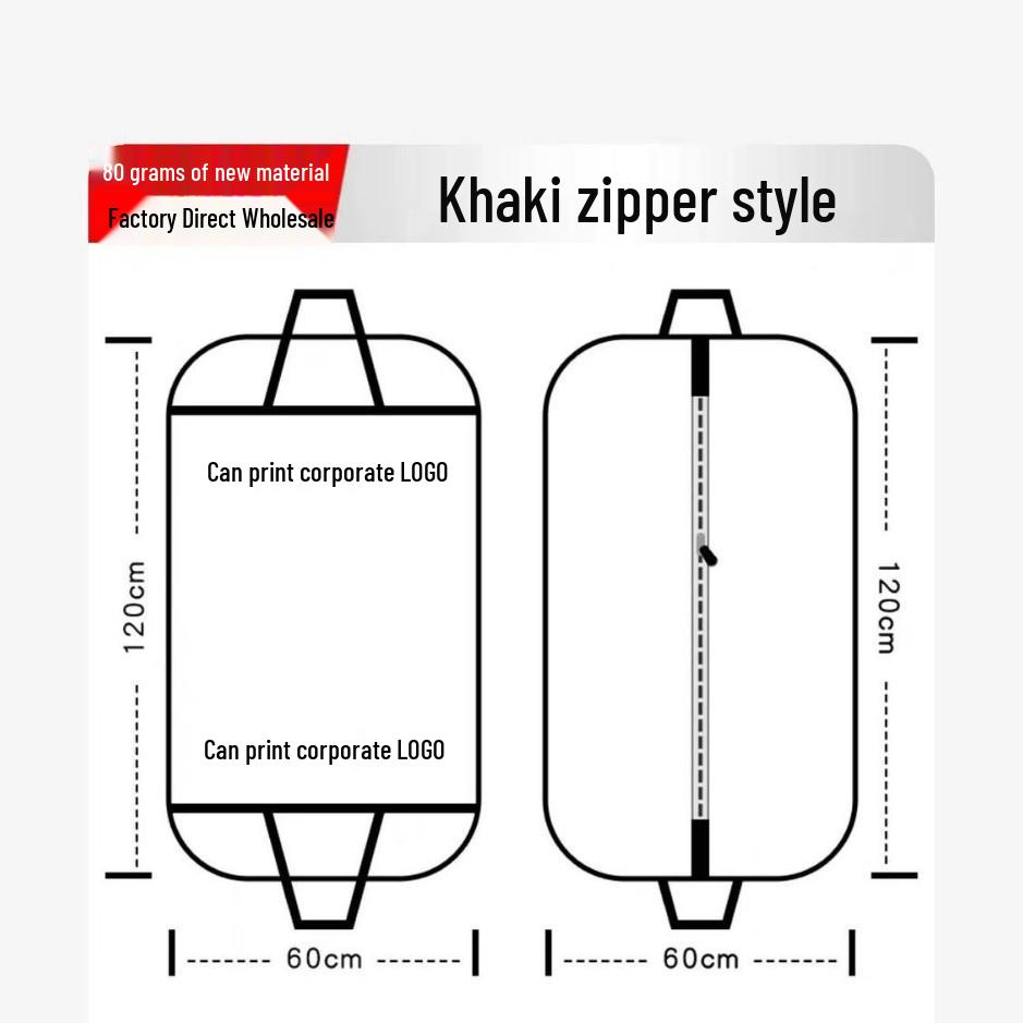 Foldable Non-Woven Dustproof Suit & Coat Bag for Travel and Storage