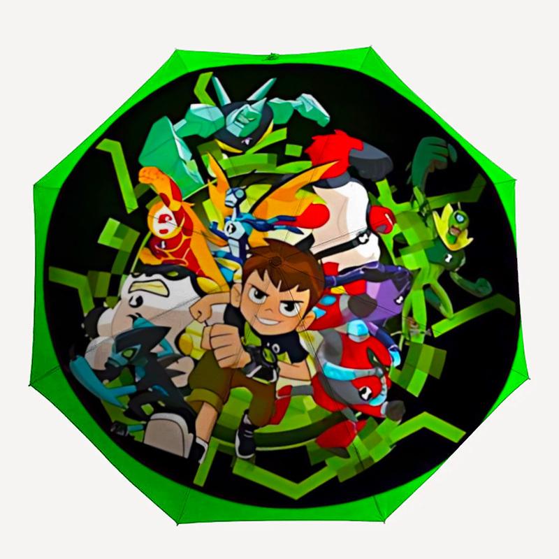 

1PC Ben 10 Print Umbrella, Featuring Automatic Folding. This Sturdy And Durable Umbrella with Eight Ribs yy250917025