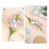 Easter Artificial Flowers Easter Colorful Egg Decoration DIY Party Bouquet with Rabbit Egg Charms Spring Home Table Centerpiece