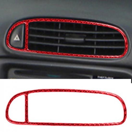ABS Carbon Fiber Center Air Vent Cover Trim Fit For Chevrolet Corvette C5 98-04