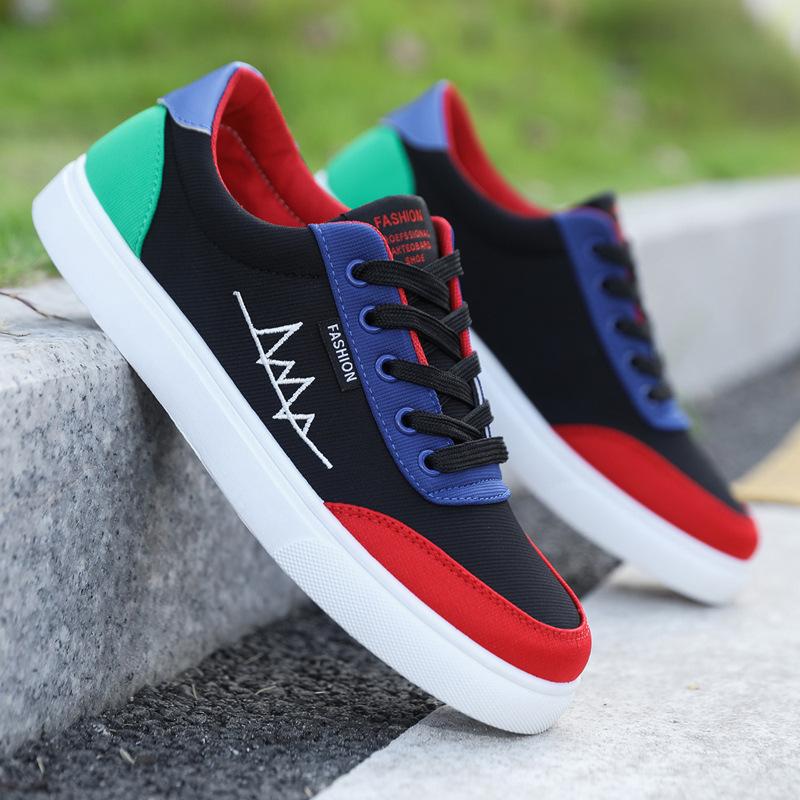 Shoes Men's Autumn Breathable Canvas Shoes Teen Sneakers Student Casual Shoes Men's Board Shoes