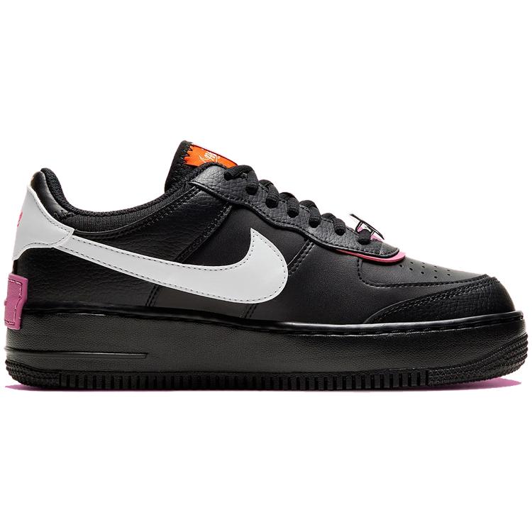 New Nike Air Force 1 Low Shadow Removable Patches Black Pink Women's CU4743-001
