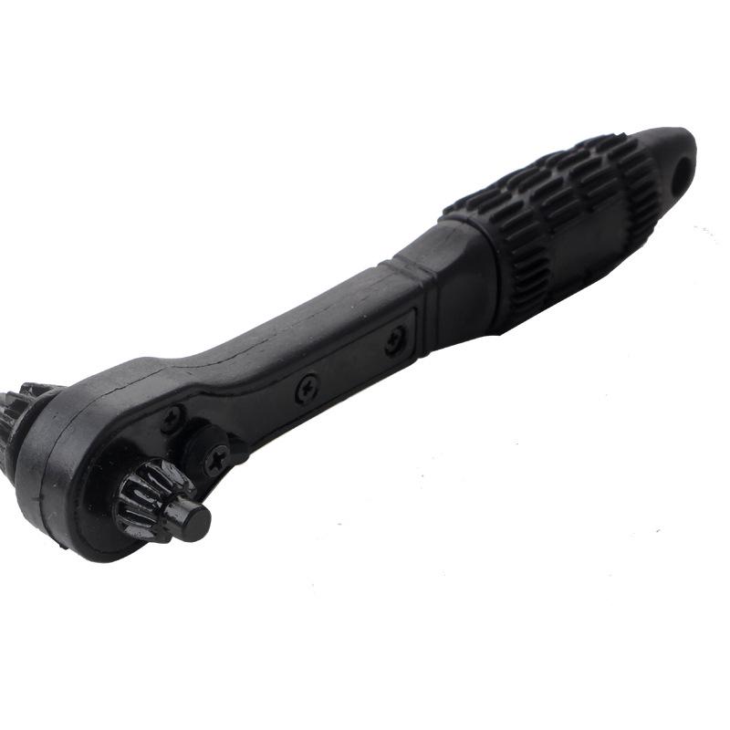 Dual Function Ratchet Drill Chuck Key and Wrench