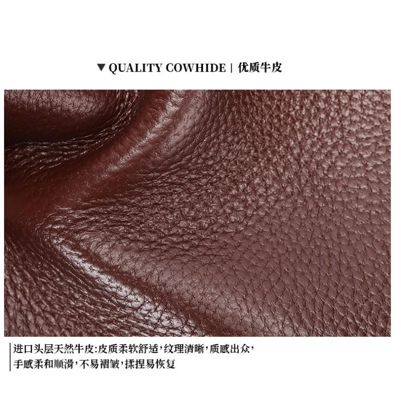 High End Men's Crossbody Bag Made Of Genuine Leather Large Capacity Vertical Style Commuting Head Cover Layer Cowhide Simple Single Shoulder Trendy