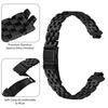 For Fitbit Inspire HR/Inspire Watch Band Slim Five-Bead Stainless Steel Black Strap
