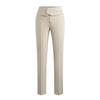 Troloman Women's High-Waisted Straight Leg Cropped Suit Pants