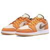 Air Jordan 1 Low SE GS Ceramic Kids Sneakers Orange White Medium-Olive DJ0342-102