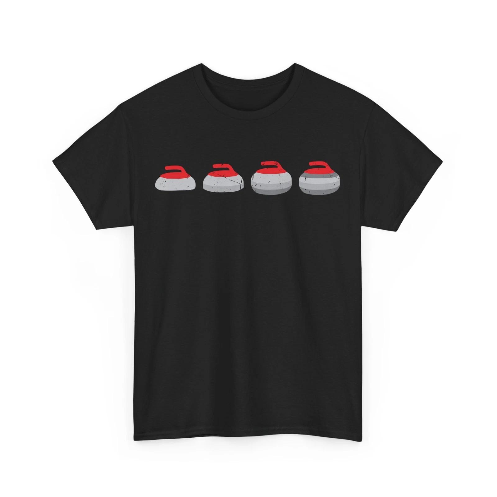Curler Shirt, Ice Curling Lovers Curling Stone Winter Sports Fans Curler Shirt L