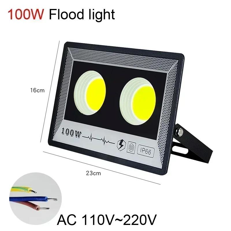 AC LED FloodLight Waterproof High Bright Outdoor Garden Projector Lighting 50W 100W 200W 300W 500W Spotlight Wall Flood Lights