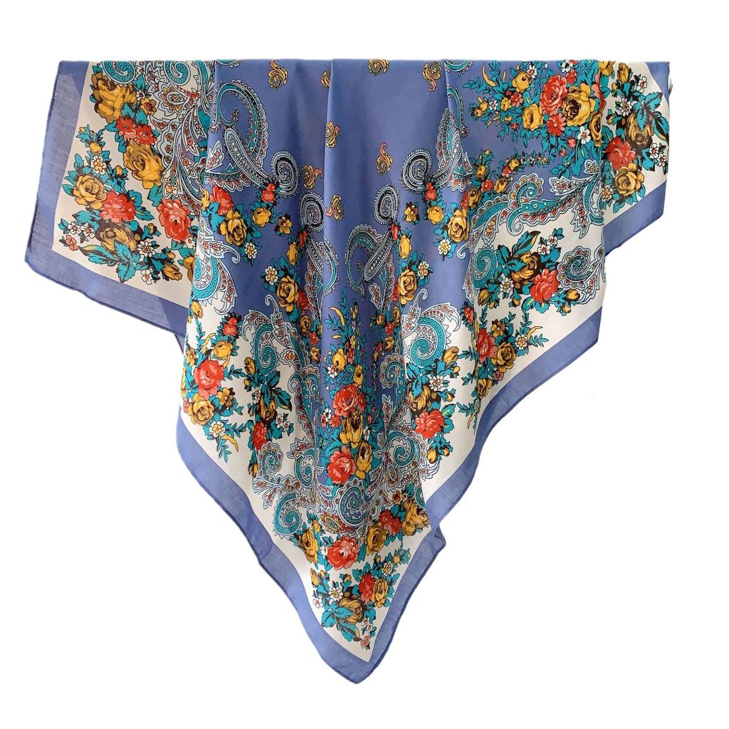 Shawl women's summer travel photo big scarf thin beach scarf versatile dual-purpose sunscreen silk scarf