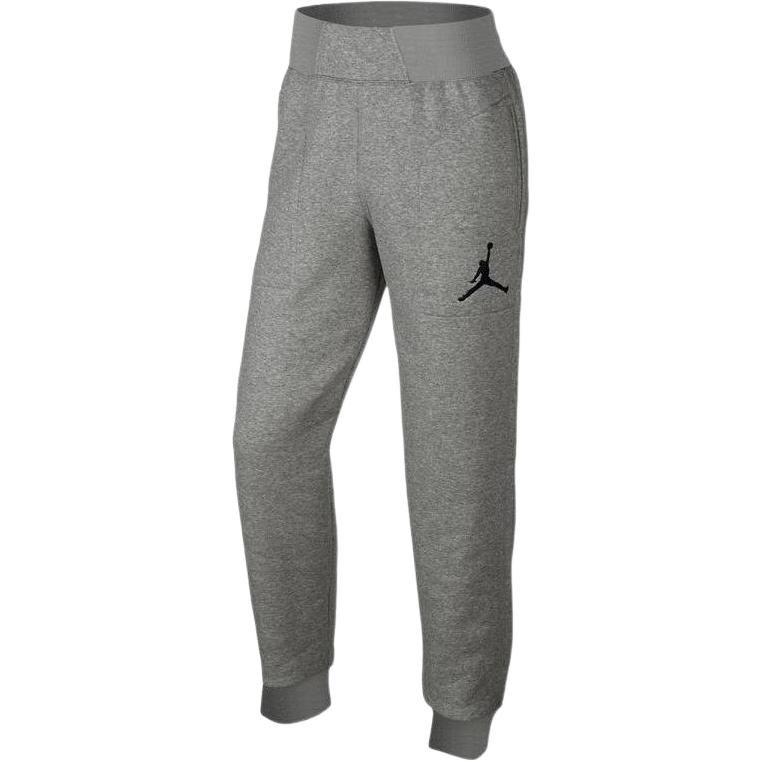 Jordan Knitted Sweatpants Men's Gray Moderate Cuffed Pants 696205-063