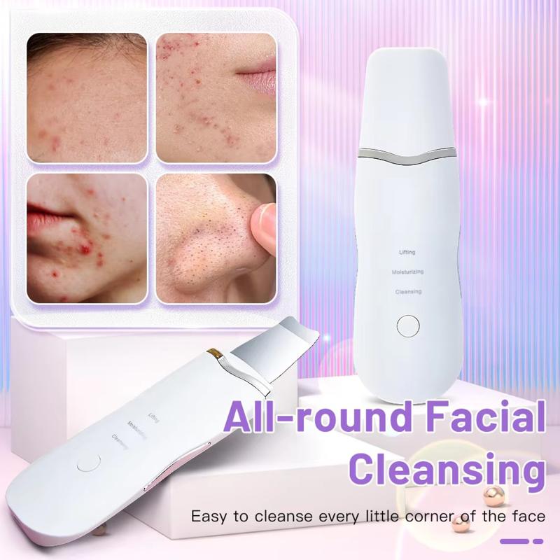 Ultrasonic Skin Scrubber 3 Modes Deep Face Cleaning Peeling Shovel Pore Cleanser for Home Spa Personal Beauty Care