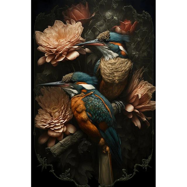 

Ретро Цветок Птица Зимородок Сова Рай Печать Плакатов Холст Картины Стены Искусства Украшения Животных Картина для Гостиной Без Рамки 21*30cm No Frame