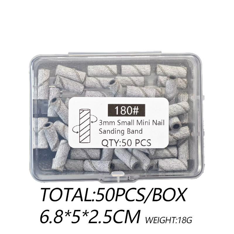 Nail Salon High-Quality Sanding Bands with Stainless Steel Mandrel - Durable, Wear-Resistant Tools