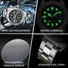 POEDAGAR Top Luxury Male Watch Waterproof Luminous Date  Watch Stainless Steel Clock Sport Fashion  Quartz Watches