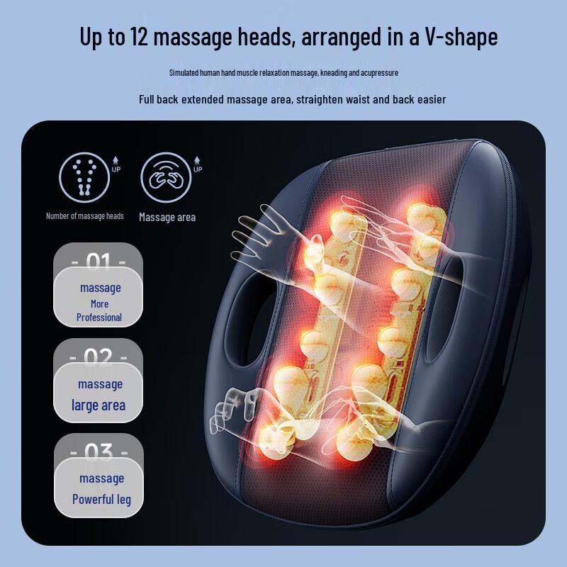 CHIGO Deluxe Infrared Heating Waist & Back Massager